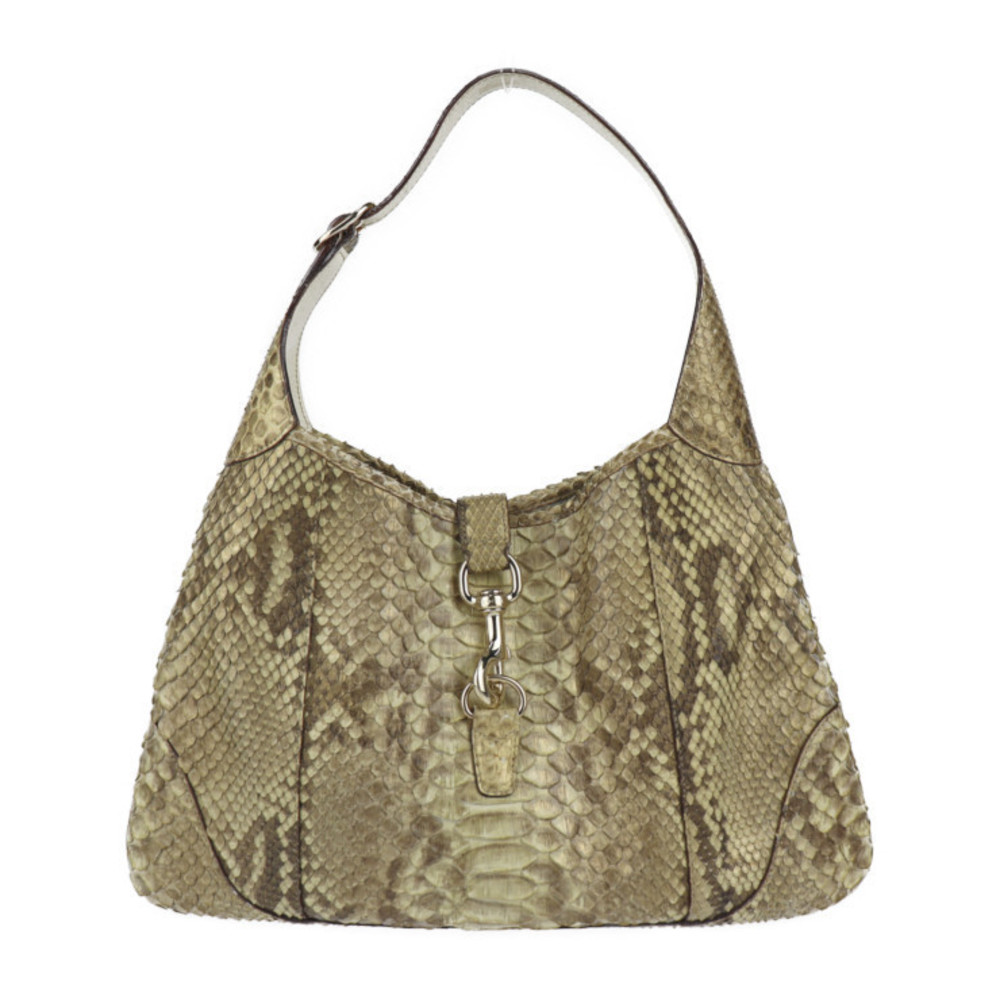 Gucci Jackie Shoulder Bag Gold Python - image 2
